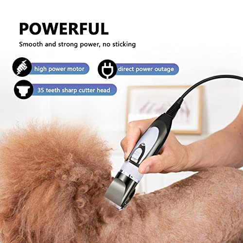 12V Professional Dog Clippers for Grooming, Electric Sheep Shears Pet Grooming Clippers for Thick Coat Heavy Duty Animal Hair Fur Trimmers Shaver