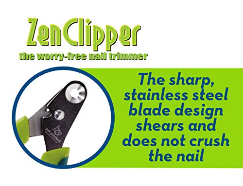 Zen Clipper Dog Nail Clippers for Dogs Between 25-50 Pounds â The Worry-Free Grooming Nail Clippers, Avoid Painful Overcutting â Stress, Injury-Free Nail Cutting â 4mm Hole