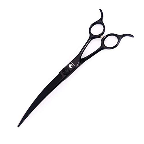 7/8inch Pet Grooming Scissor Straight/Curved Dogs Grooming Shears Professional Grooming Scissors for Dogs and Cats Pets Hair Cutting Scissors Curved Shears (A-7 inch-Curved Scissor)