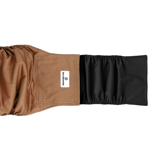 Pet Parents Premium Washable Dog Belly Bands (3pack) of Male Dog Diapers, Dog Marking Male Dog Wraps, WickQuickÂª Belly Band for Male Dogs Color: Natural, Size: Medium Dog Belly BandÃ