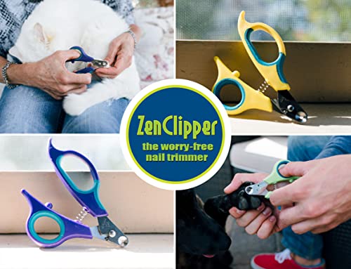Zen Clipper Pet Nail Clippers â The Worry-Free Grooming Nail Clippers, Avoid Painful Overcutting â Stress, Injury-Free Nail Cutting and Grooming â Unique Blade Clips The Tip Not The Quick