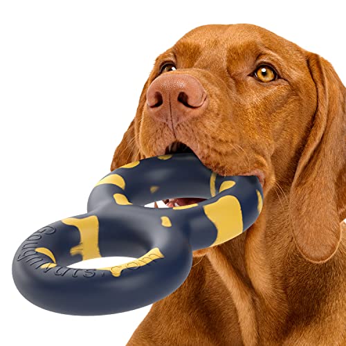 Goughnuts - Virtually Indestructible Dog Pull Toy, Durable and Guaranteed for Tug of War with Medium and Large Dogs - Rubber for Aggressive Power Chewers Like Pit Bulls, Labs, and German Shepherds