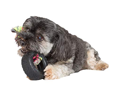 Mammoth TireBiterII Rubber Dog Toys - Natural Rubber Dog Toys for Extreme Chewers â Dog Toys for Extra Long Interactive Play â Aggressive Chewer Toys