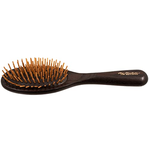 Chris Christensen 20 mm Oval Wood Pin Dog Brush, Wood Pin Series, Groom Like a Professional, Real Wood Pins, 100% Static-Free, Redistribute Natural Oils into Coat, Reduces Painful Pulling, Small