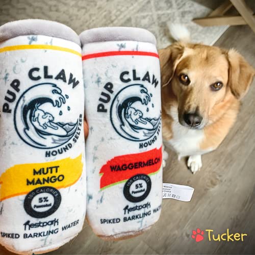 White Paw Dog Toys - Funny Cute Plush Dog Toys with Squeaker - Parody Dog Toy (2 Pack)