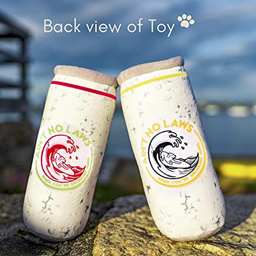 White Paw Dog Toys - Funny Cute Plush Dog Toys with Squeaker - Parody Dog Toy (2 Pack)