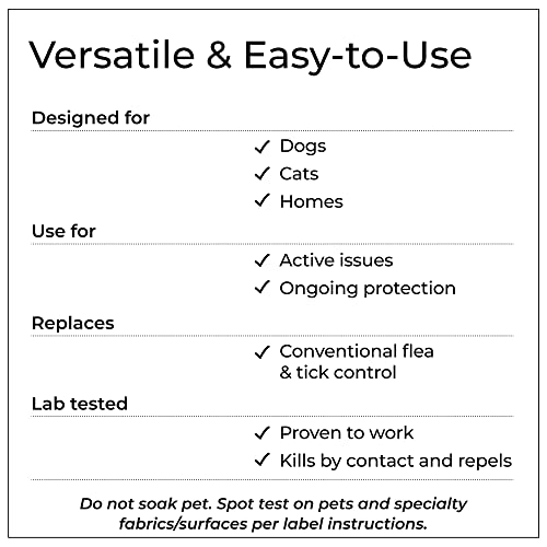 Wondercide - Flea, Tick and Mosquito Spray for Dogs, Cats, and Home - Flea and Tick Killer, Control, Prevention, Treatment - with Natural Essential Oils - Pet and Family Safe - Cedarwood 16 oz