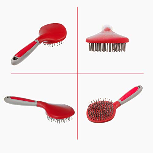 BOTH WINNERS Mane and Tail Brush for Horses and Dogs with Soft Touch Grip