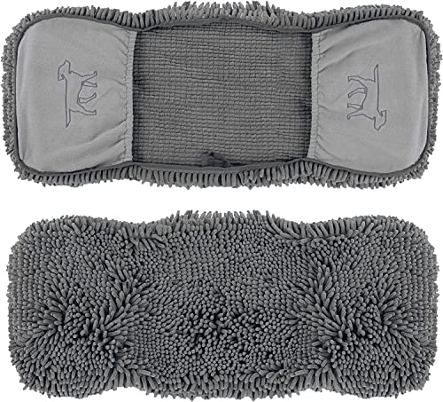 Tuff Pupper Large Dog Shammy Towel | Ultra Absorbent | Durable 35 x 15 Size for Dogs of All Breeds | Quick Drying Chenille Fabric | Designed for Indoor and Outdoor Use | Machine Washable