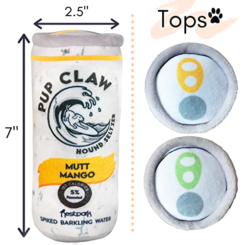 White Paw Dog Toys - Funny Cute Plush Dog Toys with Squeaker - Parody Dog Toy (2 Pack)