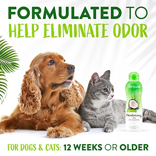 TropiClean Cat & Dog Shampoo & Conditioner, A Pet Wash Range for All Needs 20 Ounces