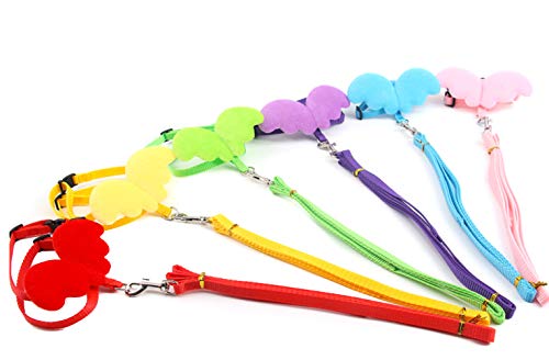 Bearded Dragon Leash and Harness - Soft Angel Wings- Ferret Harness for Bearded Dragon Reptile Lizard Ferret Hedgehog Large Chipmunk Squirrel Degu Rat and Gecko Safe Easy Walking