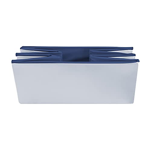 KOPEKS Outdoor Rectangular Swimming Pool Bathing Tub - Portable Foldable - Medium - 37" x 24" - Grey,KPS-1080