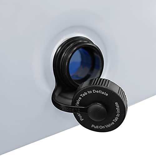 KOPEKS Outdoor Rectangular Swimming Pool Bathing Tub - Portable Foldable - Medium - 37" x 24" - Grey,KPS-1080