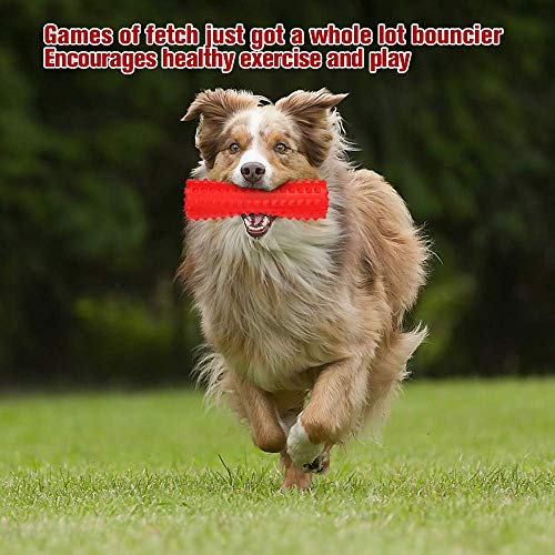 VANFINE Dog Squeaky Toys Almost Indestructible Tough Durable Dog Toys Dog chew Toys for Large Dogs Aggressive chewers Stick Toys Puppy Chew Toys with Non-Toxic Natural Rubber