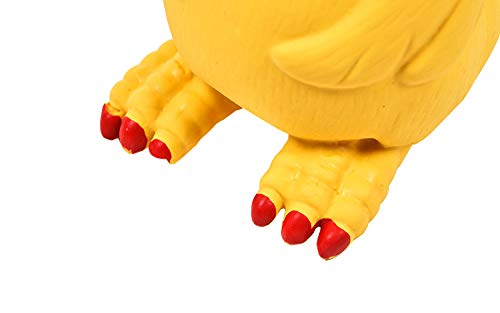 Tamu style Rubber Chicken Squeaky Dog Toys for Small, Medium or Large Pet Breeds, Play Fetch, Reduce Separation Anxiety