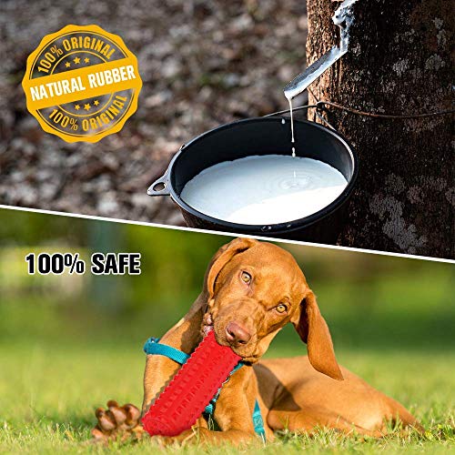 VANFINE Dog Squeaky Toys Almost Indestructible Tough Durable Dog Toys Dog chew Toys for Large Dogs Aggressive chewers Stick Toys Puppy Chew Toys with Non-Toxic Natural Rubber