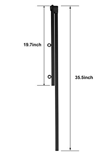 SHELANDY Pet Grooming arm with clamp for Large and Small Dogs - 35 inch Height Adjustable and Free Two No Sit Haunch Holder(Black)