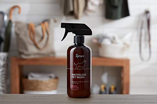 The Spruce Waterless Pet Wash, No Rinse Moisturizing Shampoo forÂ PetsÂ - Daily Pet Care - Cleaning, Cleansing, and Conditioning for Dogs, Puppies, and Cats - Oatmeal, 17oz