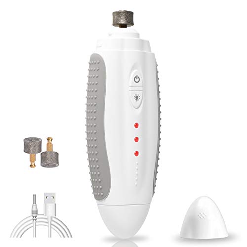 VANHO Dog Nail Grinder,3 Speed Dog Nail Trimmer with LED Light,Electric Pet Nail Clipper Rechargeable Painless Paws File Grooming & Smoothing for Small Medium Large Dogs & Cats