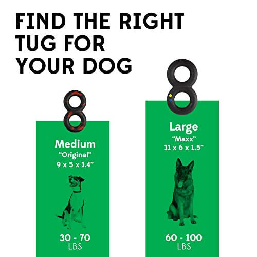 Goughnuts - Virtually Indestructible Dog Pull Toy, Durable and Guaranteed for Tug of War with Medium and Large Dogs - Rubber for Aggressive Power Chewers Like Pit Bulls, Labs, and German Shepherds