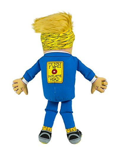 FUZZU Donald Trump Political Parody Novelty Durable Dog Chew Toy with Squeaker, Jumbo 27"