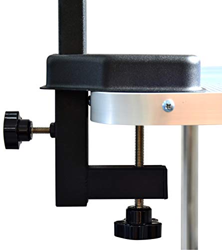 SHELANDY Pet Grooming arm with clamp for Large and Small Dogs - 35 inch Height Adjustable and Free Two No Sit Haunch Holder(Black)