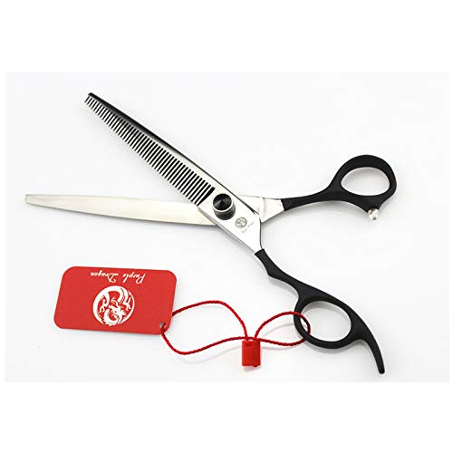 7.0" Left Handed Professional Pet Grooming Scissors, Border Collie Blending Shears, Samoyed Thinning Shear, Puppy Grooming Tools with Bag for Left Handed Person