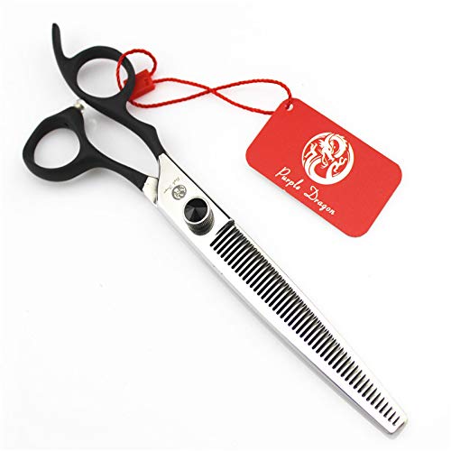 7.0" Left Handed Professional Pet Grooming Scissors, Border Collie Blending Shears, Samoyed Thinning Shear, Puppy Grooming Tools with Bag for Left Handed Person
