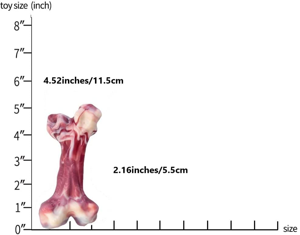 EETOYS Dog Toys for Aggressive Chewers Nearly Indestructible Dog Chew Toys for Large Medium Small Dogs Teething Puppies Durable Tough Dog Toys Puppy Chew Toys Made with Hard Nylon Dogs up to 8lb