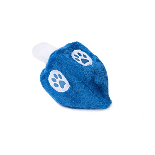 ZippyPaws - Holiday Burrow, Interactive Squeaky Hide and Seek Plush Dog Toy - Hanukkah Dreidel