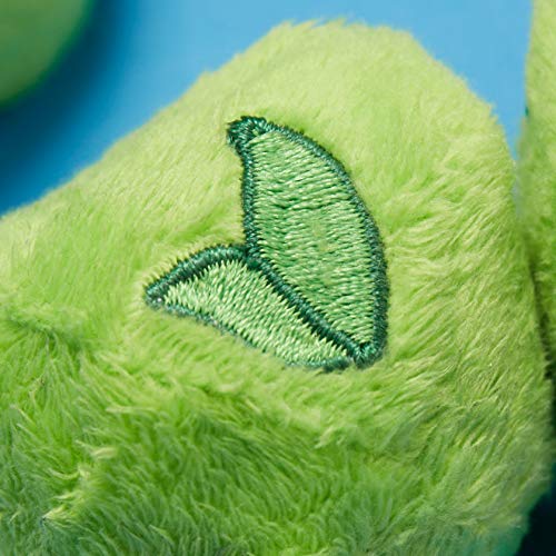 BarkBox Dog Squeak Toys | 2-in-1 Interactive Toys for Chewers | Durable Tug and Fetch Toys | Stuffed Plush Toys and Balls for Small/Medium/Large Dogs | Peas in The Pod (Medium/Large)