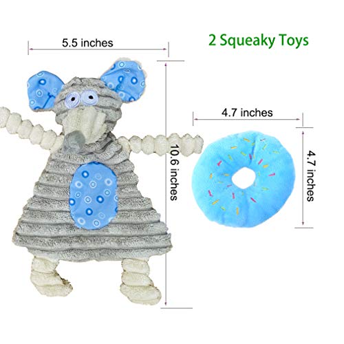 Volacopets Puppy Toys for Teething, Puppy Chew Toys for Small Dogs, Puppy Supplies, Blue, Small Breed Corgi Size, 5 Pack