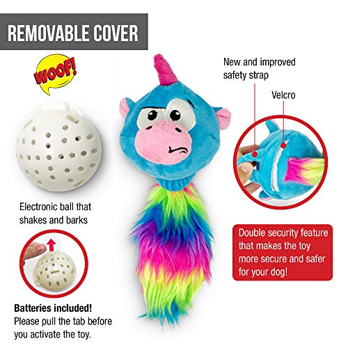 Hyper Pet Doggie Tail & Unicorn Pal Interative Plush Dog Toys - 2 Pack Value Pack (Interactive Dog Toys That Wiggles, Vibrates & BarksâDog Toys for Boredom & Stimulating Play) Colors May Vary