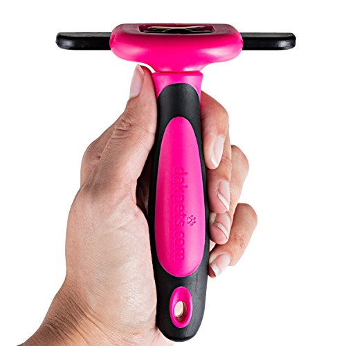 DakPets Pet Grooming Brush Effectively Reduces Shedding by up to 95% Professional Deshedding Tool for Dogs and Cats