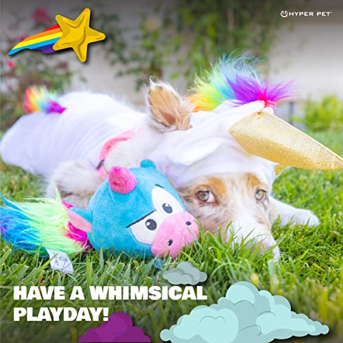 Hyper Pet Doggie Tail & Unicorn Pal Interative Plush Dog Toys - 2 Pack Value Pack (Interactive Dog Toys That Wiggles, Vibrates & BarksâDog Toys for Boredom & Stimulating Play) Colors May Vary