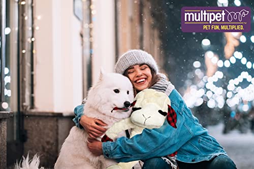 Multipet Lambchop Plush Dog Toy with Squeaker (Lambchop 20" Holiday)