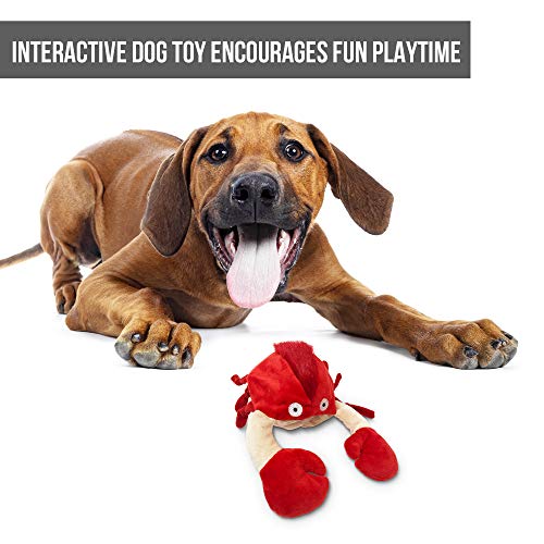 Hyper Pet Doggie Pal Crab Interactive Dog Toys (Unique Dog Toy that Wiggles, Vibrates and BarksâPlush Dog Toys for Boredom and Stimulating Play)
