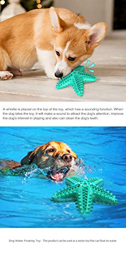 USWT Squeaky Dog Toy Durable Doggy Chew Toothbrush Puppy Float Toys Dogs Supplies Interactive Starfish Shaped Pet Molar New Materialâ¦