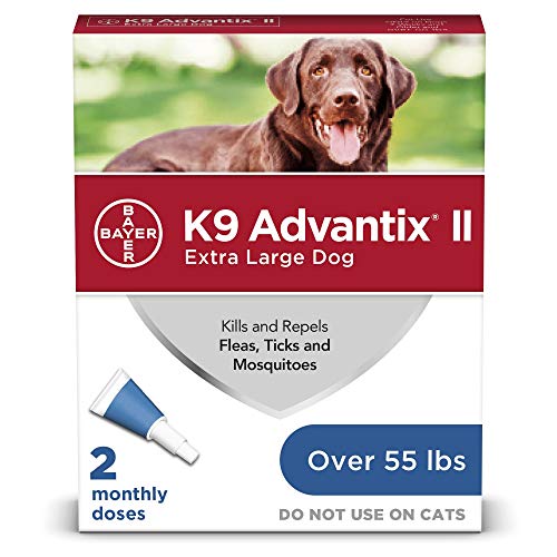 Bayer K9 Advantix II Flea, Tick and Mosquito Prevention for X-Large Dogs, Over 55 lbs