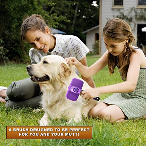 GM Petsâ¢ Self Cleaning Grooming Brush | This is The Best Dog and Cat Brush for Shedding and Grooming | Our Pet Brushes Are Suitable for All Hair Lengths