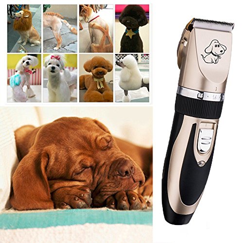 yuxufeng BaoRun Pet Dog Grooming Clippers Professional Rechargeable Cordless Hair Clippers with Comb Low Noise for Small Medium Large Dogs Cats