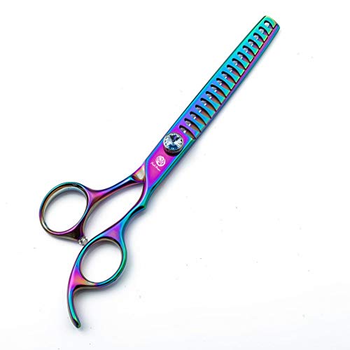 6.5" Multicolor Pet Grooming Scissors, Dog Chunker Shears, Dog Thinning Scissor, Puppy Trimming Scissor for Female Pet Groomer