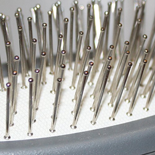 Professional Double Sided Pin & Bristle Brush for Dogs & Cats by GoPets Grooming Comb Cleans Pets Shedding & Dirt for Short Medium or Long Hair