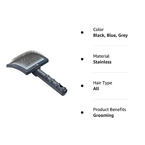 Slicker Brushes for Dog Grooming Professionals Curved Plastic Tool - Choose Size(Large)