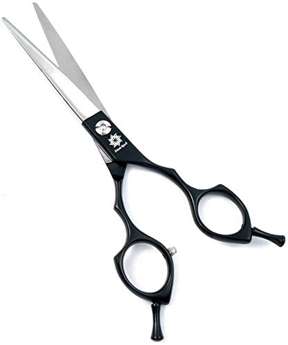 Dream Reach 6.5 Inch Twin Tail Black Pet Grooming Scissors Dog Hair Cutting Shears with Bag (Cutting Scissor)