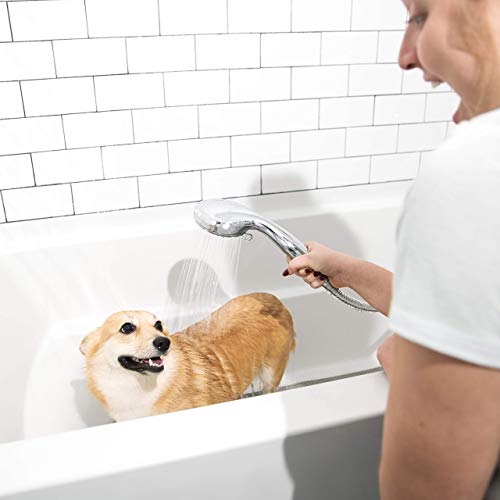 AquaBliss TheraSpa Hand Shower â 6 Mode Massage Shower Head with Hose High Pressure to Gentle Water Saving Mode - 6.5 FT No-Tangle Handheld Shower Head with Extra Long Hose & Adj. Mount | Chrome