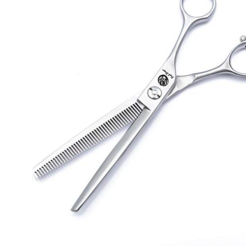 6.5" European Style Silver Pet Grooming Scissors, Dog Thinning Shear, Puppy Grooming Tools for Professional Pet Groomer