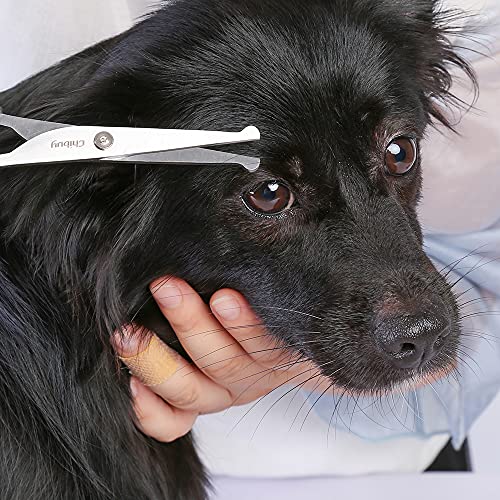 Chi-buy Pet Grooming Scissors For Dogs and Cats, With Safety Round Blunt Tips Stainless Steel Dog Grooming Scissors Kit, Home Professional Pet Grooming Tools -For Large & Small Animals