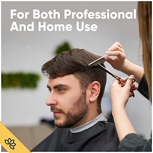 Equinox Professional Razor Edge Series Barber Hair Cutting Scissors - Japanese Stainless Steel Salon Scissors - 6.5 Overall Length - Fine Adjustment Tension Screw - Premium Shears for Hair Cutting